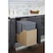 Hardware Resources 50 qt Rectangular Pull-Out Can, Gray, White Birch, 15 in CAN-WBMD50G - alternate 2